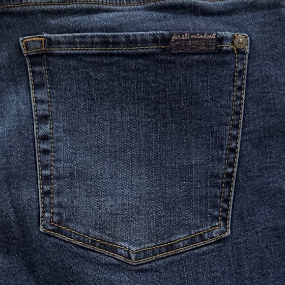 7 For All Mankind Dark Blue Roxanne Ankle Jeans 31 - Picture 4 of 10